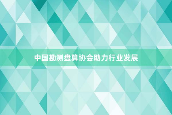中国勘测盘算协会助力行业发展